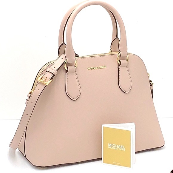 MICHAEL KORS VERONICA MEDIUM DOME
Saffiano Leather SATCHEL SOFT PINK COLOR - Picture 3 of 14